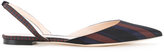 Nina Ricci - striped slingback sandals - women - coton - 37