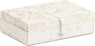TJMAXX 11X7In Hair On Hide Speckled Box