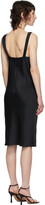 Thumbnail for your product : Helmut Lang Black Double Satin Sash Dress