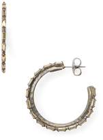 Thumbnail for your product : Sorrelli Baquette Crystal Adorned Hoop Earrings - 100% Exclusive