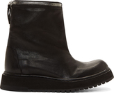 Thumbnail for your product : Cinzia Araia CA by Black Leather Silver Zip Trim Dunk Boots