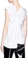 Thumbnail for your product : 3.1 Phillip Lim Twist open back cap sleeve poplin top