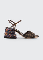 Thumbnail for your product : Fendi FF Block-Heel Sandals