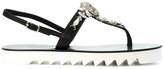 Philipp Plein skull slingback sandals 