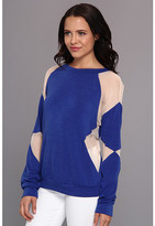 Thumbnail for your product : Aryn K Mix Media Sweater w/ Contrast Arm Detail