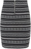 Thumbnail for your product : New Look Girls Geometric Ring Pull Zip Mini Skirt
