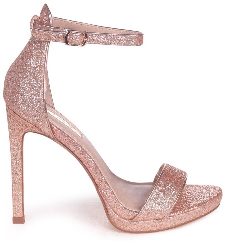 platform heels rose gold