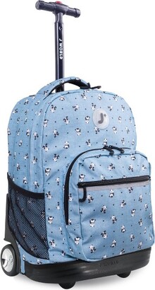 J World Sunrise 18" Rolling Backpack - : Wheeled, Gender Neutral, Water-Resistant, Fits 15" Laptop