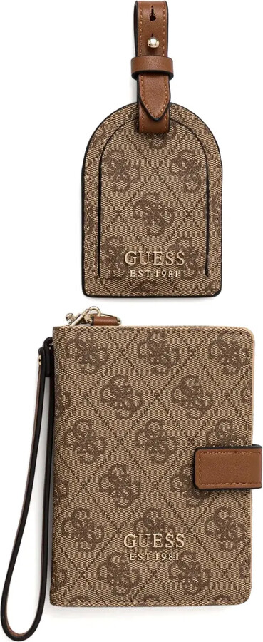 GUESS USA Embossed-Logo Passport Cover And Luggage Tag Set