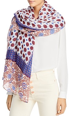 Fraas Foulard Patchwork Scarf - 100% Exclusive - ShopStyle Scarves & Wraps