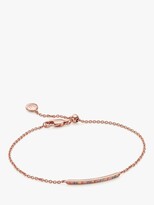 Thumbnail for your product : Monica Vinader Multi Stone Skinny Bar Chain Bracelet, Rose Gold
