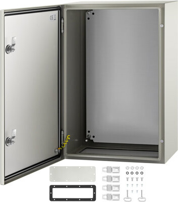 WORLD SHOP BOX NEMA Steel Enclosure 24 X 16 X 10/'/' NEMA 4X Steel Electrical Box IP66 Waterproof And Dustproof Outdoor/Indoor Electrical Junction Box With Mount