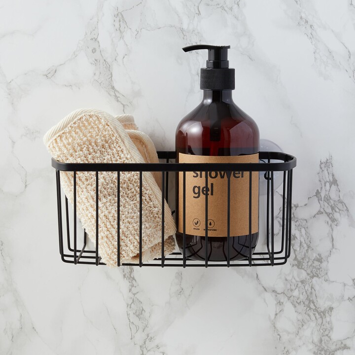 Dunelm Aquarack Black Organiser Black ShopStyle Bath Accessories