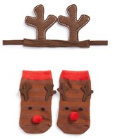 Thumbnail for your product : Mud Pie Reindeer Socks & Headband (Baby)