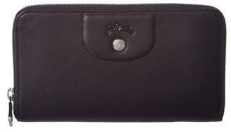 Longchamp Le Pliage Cuir Leather Zip-around Wallet.