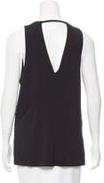 Thumbnail for your product : Rag & Bone Leather-Accented Sleeveless Top