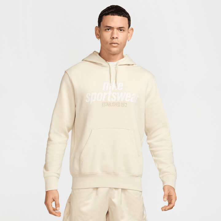 Nike Men's Club Fleece Pullover Hoodie in Brown | HJ2159-234