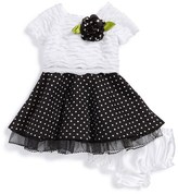 Thumbnail for your product : Sweet Heart Rose Polka Dot Dress & Bloomers (Baby Girls)
