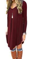 Thumbnail for your product : DEARCASE Women's Long Sleeve Casual Loose T-Shirt Dress