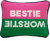 Thumbnail for your product : Jonathan Adler Bestie Worstie Needlepoint Personality Pillow