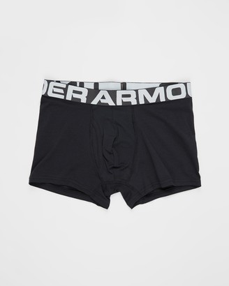 Under Armour Men's Black Boxer Briefs - Charged Cotton 3-Pack Boxer Briefs - Size L at The Iconic