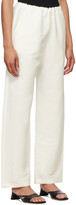 Thumbnail for your product : Totême White Stretch Linen Lounge Pants
