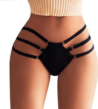 luckyemporia Women Ladies Underwear Panties Thongs G String Briefs Lingerie French Knickers 