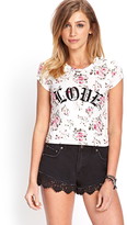 Thumbnail for your product : Forever 21 Old English Rose Top