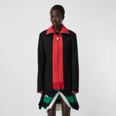 Thumbnail for your product : Burberry Track Top Detail Wool Twill Tailored Jacket