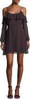 Thumbnail for your product : Cupcakes And Cashmere Sundra Cold-Shoulder Chiffon Dress