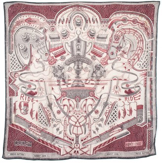 Hermes The Winner Is , By Elias Kafouros Cashmere & Silk-Blend Scarf