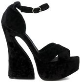 Thumbnail for your product : Jeffrey Campbell Stefanya Decolletè In Black Chenille