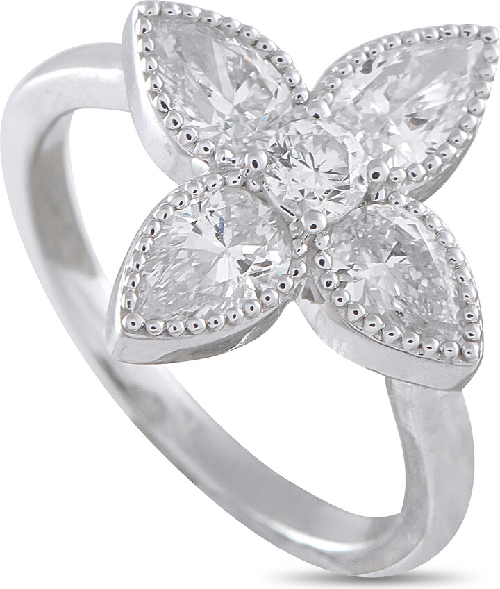 LB Exclusive 18K White Gold 1.40ct Diamond Ring ALR-20706