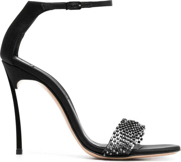 Casadei 100mm Blade Twenties satin pumps