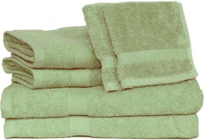 Espalma Deluxe 6-Piece Pacific Solid Cotton Bath Towel Set