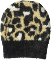 Thumbnail for your product : Daily Ritual Amazon Brand Women's Animal Print Fuzzy Knit Scarf Beanie and Mittens Set