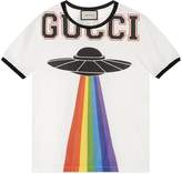 Thumbnail for your product : Gucci Cotton T-shirt with UFO print
