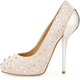 Thumbnail for your product : Giuseppe Zanotti Studded Leather Pump with Metal Heel, Pink