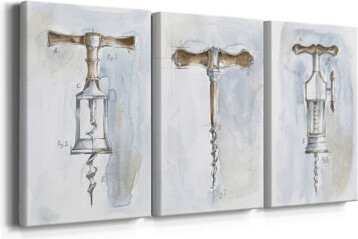 Latitude Run Corkscrew Variety II -Custom Wrapped Gallery Canvas - 3 Pieces