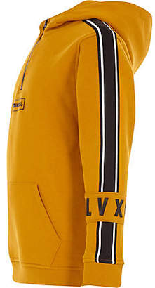 River Island Boys yellow half-zip hoodie