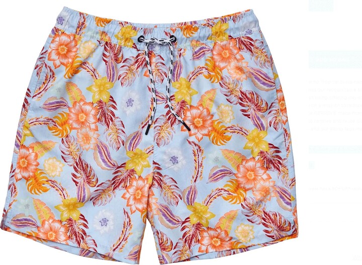 Snapper Rock Mens' Sustainable Board Shorts In Boho Tropical