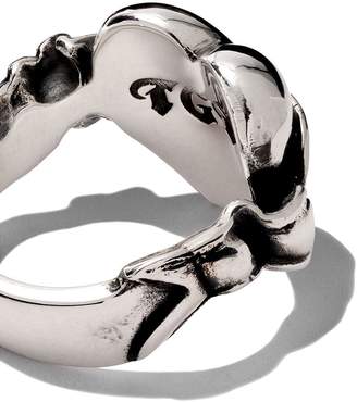 The Great Frog heart & banner love ring