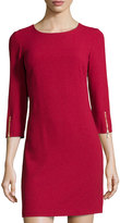 Thumbnail for your product : Laundry by Shelli Segal Crepe Zipper-Sleeve Dress, Berry