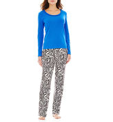 Thumbnail for your product : JCPenney MIXIT Mixit Microfleece Long-Sleeve Pajama Set