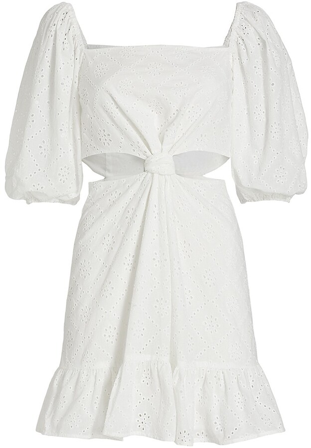 WAYF Mockingbird Cutout Midi Dress 