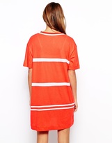 Thumbnail for your product : Zoe Karssen Oversized Sporty T-Shirt Dress With Amour Print