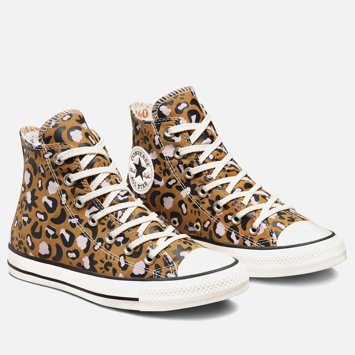 leopard print trainers size 8