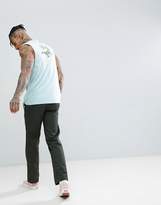Thumbnail for your product : ASOS Design DESIGN sleeveless t-shirt with dropped armhole with scorpian rose back print