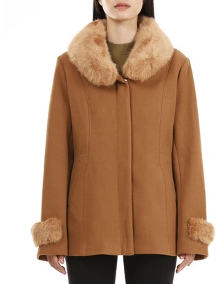 Tjc 19V69 Italia by Alessandro Versace Faux Fur Jacket for Women Size XXXL  - Camel - ShopStyle
