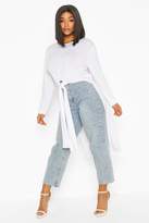 Thumbnail for your product : boohoo Plus Tie Front Maxi T-Shirt